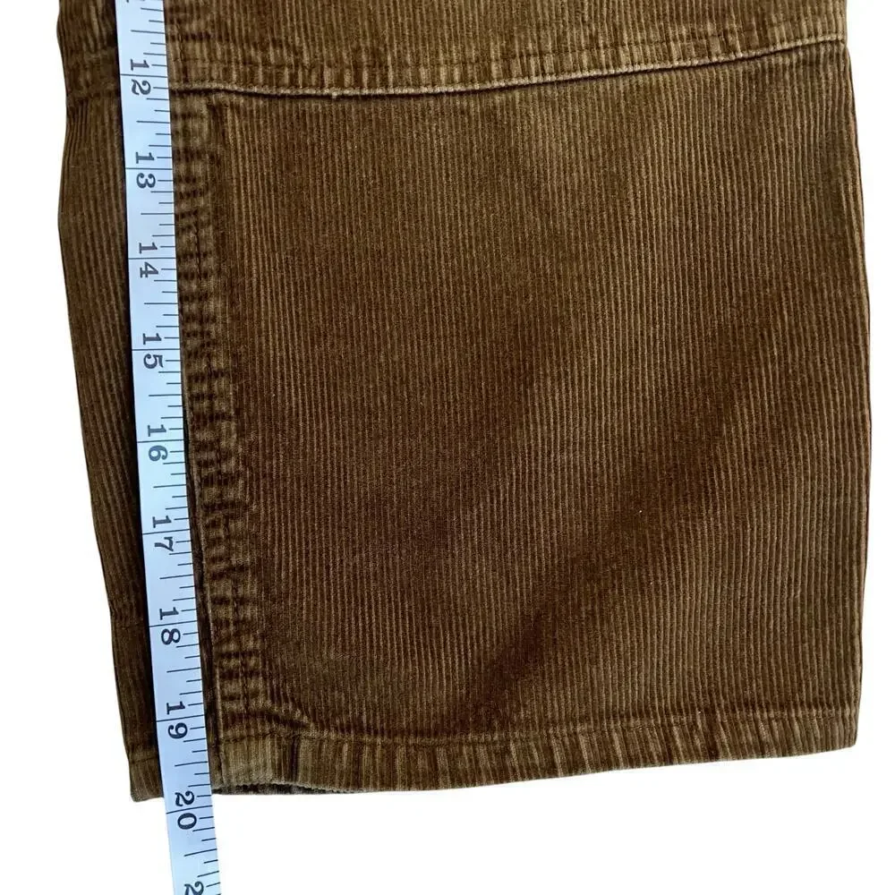 Oshkosh B'Gosh Boys Sz 7X Wide Leg Corduroy Cargo Pants Brown Casual